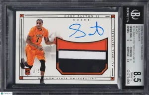2016 Panini National Treasures Collegiate Gary Payton II Black / Piece of Authentic Rookie Memorabilia BGS 9