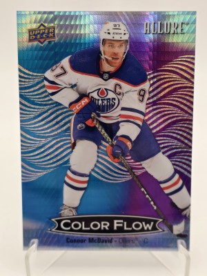CONNOR McDAVID 2024-25 UPPER DECK ALLURE COLOR FLOW Blue-Purple Spectrum 17/25 SSP