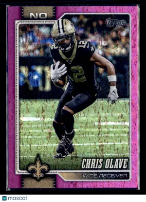 2026 Topps Flagship Chris Olave #147 Pink Holo Foil