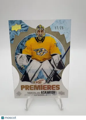 2023 Upper Deck Ice Yaroslav Askarov #240 Premieres Gold 17/25