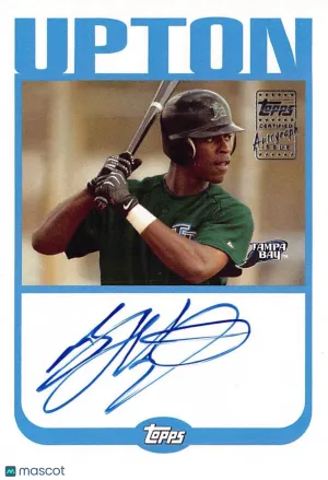 2003 Topps B.J. Upton Autograph #TA-BU Tampa Bay Devil Rays
