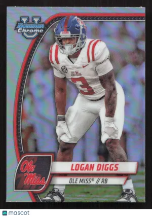 2024 Bowman University Chrome Logan Diggs #121 Refractor