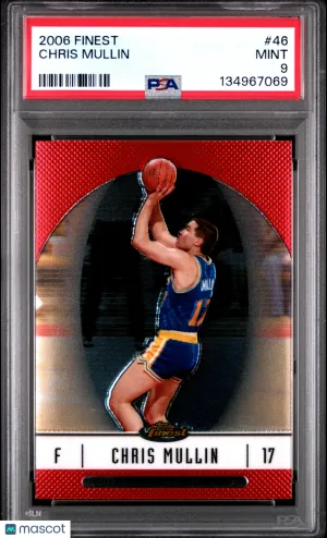 2006 Finest Chris Mullin #46 PSA 9