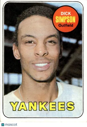 1969 Baseball Card Dick Simpson #608