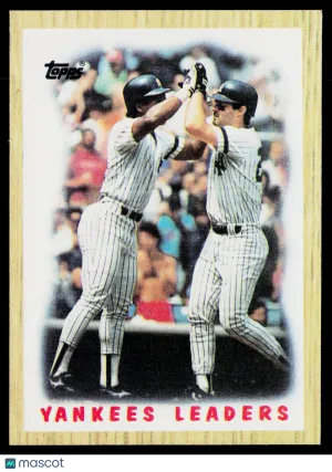 1987 Topps Rickey Henderson Don Mattingly #406