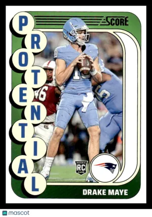 2024 Score Drake Maye #2 New England Patriots