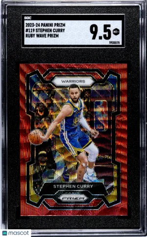 2023 Panini Prizm Stephen Curry #119 Ruby Wave front