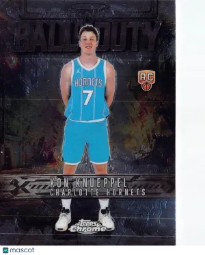 2025-26Topps Chrome Kon Knueppel Ball of Duty Rookie RC #BD-23 Charlotte Hornets