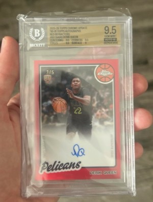 2026 Topps Chrome Update Derik Queen Auto True Red /5