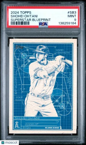 2024 Topps Superstar Blueprint Shohei Ohtani #SB3 PSA 9