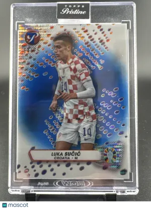 2023 Topps Pristine Road to UEFA Euro 2024 Luka Sučić #19 Blue