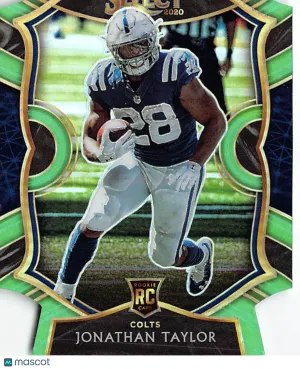 2021 Panini Select Jonathan Taylor Green Die-Cut Rookie RC Indianapolis Colts
