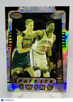 1996 Bowman's Best Karl Malone Patrick Ewing #HR3 Atomic Refractor