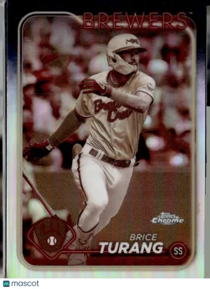 2024 Topps Chrome Brice Turang #272 Sepia Refractor