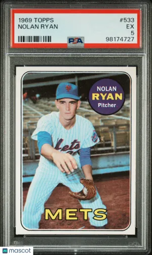 1969 Topps Nolan Ryan #533 PSA 5