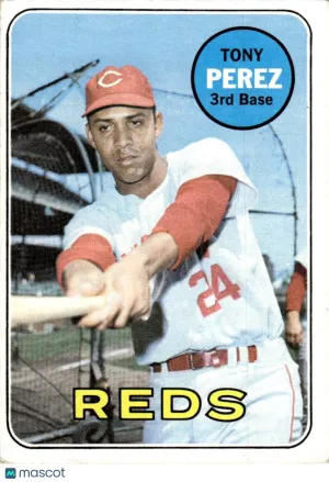 1969 Baseball Card Tony Perez #295
