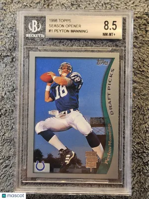 1998 Topps Season Opener #1 Peyton Manning Rookie RC BGS 8.5