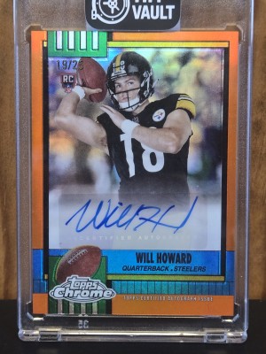 2025 Topps Chrome True Orange Refractor numbered 19/25 Auto