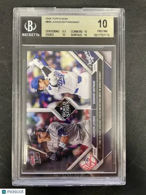 2024 Topps Now Shohei Ohtani Aaron Judge #863 /Shohei front