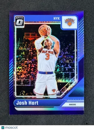 2024-25 Donruss Optic 102 Josh Hart Purple New York Knicks