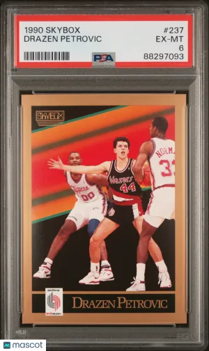 1990 Skybox Drazen Petrovic #237 Rookie PSA 6