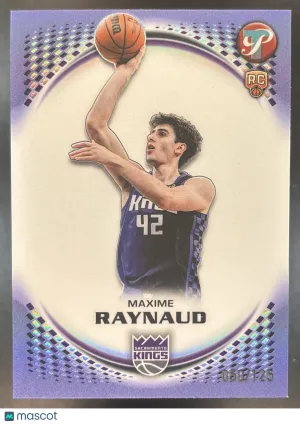 Pristine Maxime Raynaud Base Lavender Refractor #119 Sacramento Kings