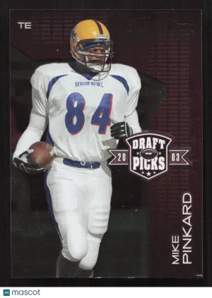 2003 Playoff Prestige Mike Pinkard #DP-16 Draft Picks SN