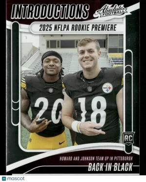 2025 Panini Absolute Football Will Howard Kaleb Johnson #I-WHD RC