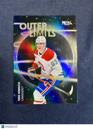 2025-26 SkyBox Metal Universe Ivan Demidov #OL-84 Outer Limits Gold /99 Short Print Rookie