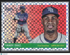 2025 Topps Heritage High Number Chrome Yandy Díaz #180