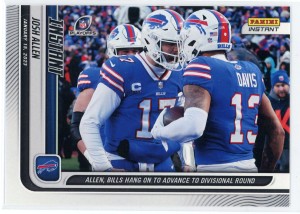 2023 Panini Instant #196 Josh Allen Bills Hang On 1 of 239