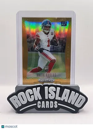 Malik Nabers 2025 Panini Prizm Deca #228 Gold Rookie /10 *See Notes *