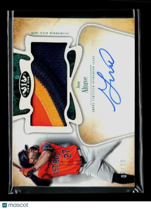 2026 Topps Tier One Jose Altuve #AT1JR-JA 02/10 Memorabilia Auto