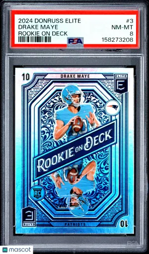 2024 Panini Donruss Elite Rookie On Deck Drake Maye #3 front