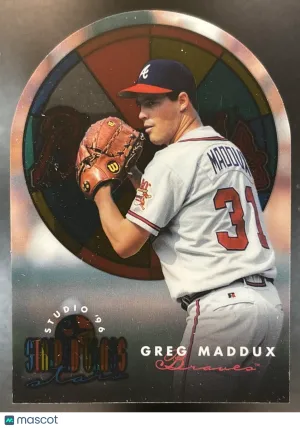 Studio Greg Maddux Stained Glass Stars #4 Atlanta Braves