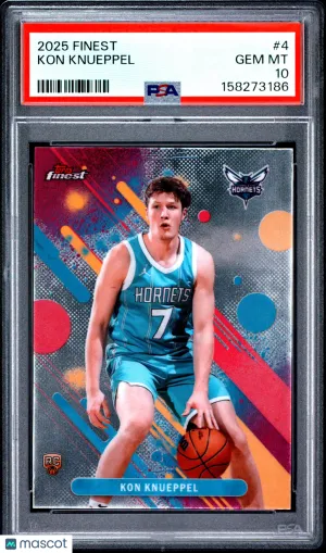 2025 Topps Finest Kon Knueppel #4 front