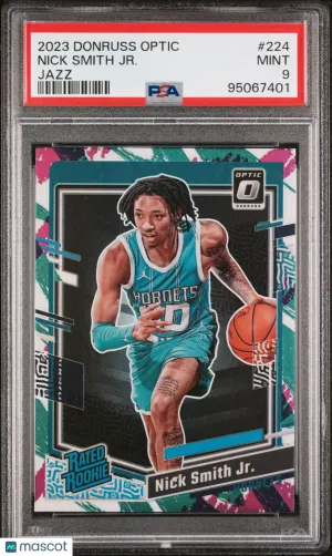 2023 Panini Donruss Optic Nick Smith JR. Jazz PSA 9