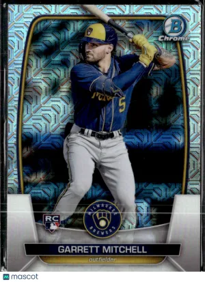 2023 Bowman Chrome Garrett Mitchell #41 Mega Box Mojo Refractor RC