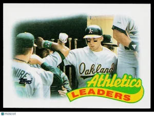 1989 Topps Dave Stewart Dennis Eckersley Mark McGwire Walt Weiss Jose Canseco #639