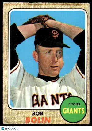1968 Baseball Card Bob Bolin #169