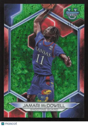 2023-24 Bowman University Best Jamari McDowell #36 Green Mini-Diamond Refractor SN