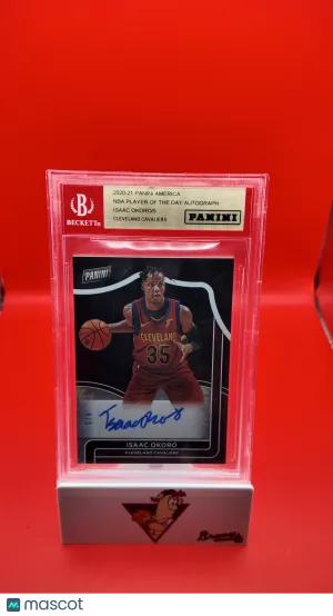 2021 Panini Player of the Day Isaac Okoro #10 Player Of The Day /5 /5 Nicely Centered Mint BGS XX BAS Auto XX
