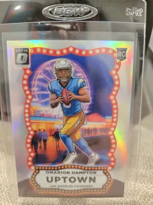 2025 Optic Omarion Hampton Rookie Uptown front