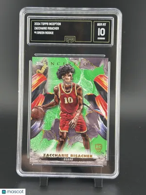 2025 Topps Inception Zaccharie Risacher #1 Green RC gma 10