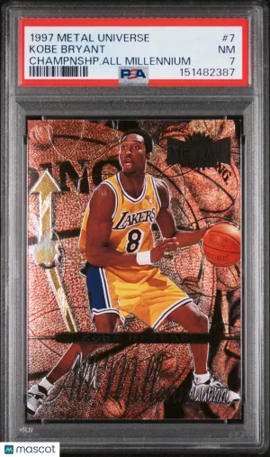 1997-98 Metal Universe Kobe Bryant Championship All Millennium #7 Los Angeles Lakers PSA 7
