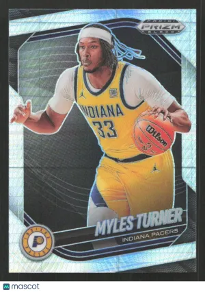 2024-25 Panini Prizm Black Myles Turner #191 Hyper Prizms
