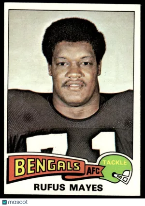 1975 Football Rufus Mayes #168