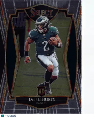 2020 Panini Select Jalen Hurts Rookie RC #150 Philadelphia Eagles
