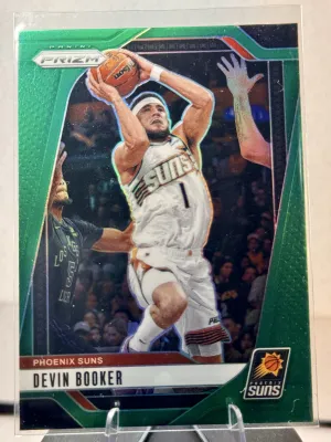 Devin Booker Green Prizm 2024-25 Panini Prizm #8 Suns