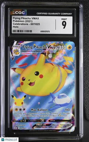Flying Pikachu VMAX 2021 Pokemon Celebrations CGC 9 #007/025